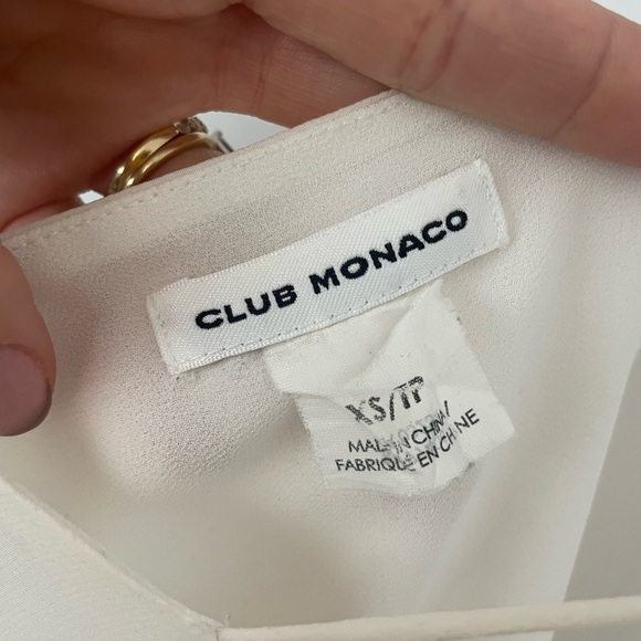 CLUB MONACO tank. XS.  White. - Picture 3 of 3